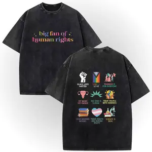 ✊🏾 100% Cotton Short Sleeve T |   100% Cotton Double-Sided　Big Fan Of Human Rights Vintage Tee! # AbolishIce # IceOut # HumanRights # 100CottonTee # DoubleSidedTee # NoOneIsIllegal # TikTokMadeMeBuyIt # TikTokShop