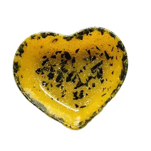 Yellow and Black trinket tray Plates Stylish
