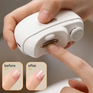 Nail polisher, electric nail clippers for children and adults, anti-pinch nail clippers, automatic nail cutter, multifunctional nail grinder