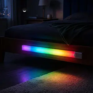 RGB Under Cabinet Lighting, Smart LED Closet Light, Motion Sensor Strip, Mood Lighting, Adjustable RGB Lighting, USB Powered, Kitchen, Bedroom, Wardrobe, Bookshelf, Staircase