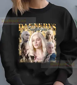 Limited Retro Daenerys Targaryen Sweatshirt, Unisex Classic Vintage Hoodie Gift For Kids, Women And Man