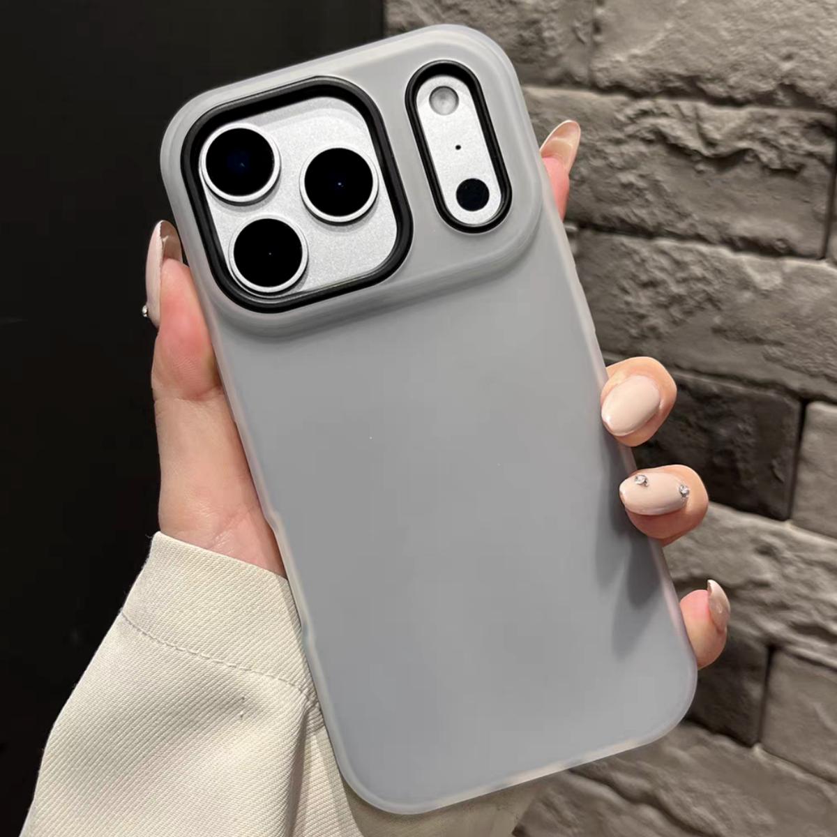 【Perfect Gift for Her】Jelly Silicone iPhone Case 2-in-1 Shockproof | Pastel Color Camera Protection Cover for iPhone 11 12 13 14 15 16 17 Pro /Pro Max/Plus/Air | Cute Aesthetic Case for Women Girls