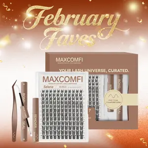 SELENE | MaxComfi Anime Lashes Luna Style APHRODITE That Stick Around Long-Lasting, Waterproof & Super Soft & Thin Band Too |  Waterproof Long-Lasting Natural Daily Style Beginner-Friendly DIY Lashes for Flawless Voluminous Trendy Must-Have