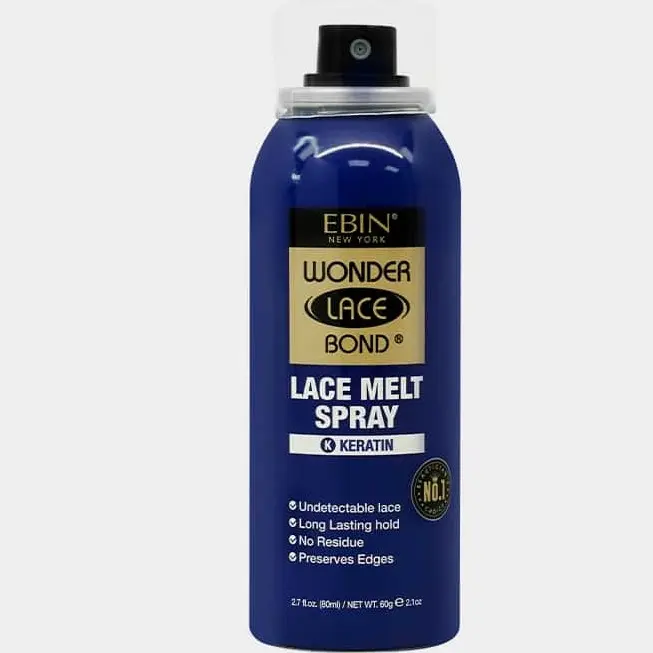 Ebin New York Wonder Bone Melt Keratin Hairspray - 2.7oz/80ml, Lace Edge Protector, Frizz-Control Gel for Haircare & Styling