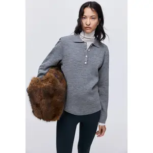 H&M Shoulder-pad polo jumper