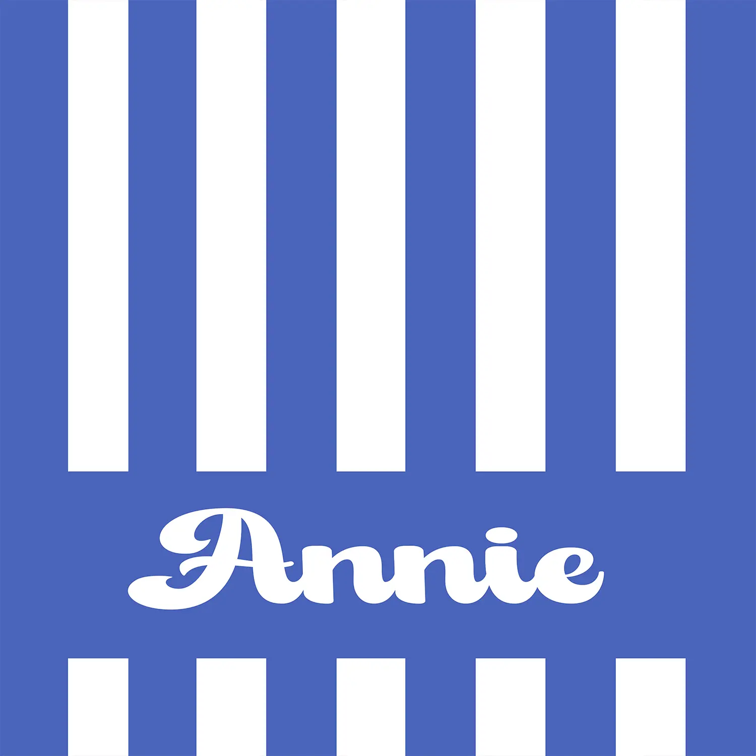 Stripes - Name - Light Blue White