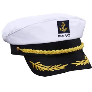 Captain Hat, Sailor Skipper Cap, Funny Captains, Captains Hat for Men Boating,  for Yacht Rock Party Attire.