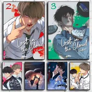 Classic Comics L-Lost In The Cloud Poster Peel & Stick Poster Set Wall Art – Self-Adhesive Aesthetic Room Decor | Gallery-Quality Waterproof Fade & Scratch Resistant Prints | Living Room, Bedroom, Dorm Home Decoration Multiple Sizes