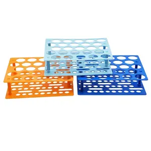 3 Pack Detachable Plastic Test Tube Rack 25 Wells 28mm Hole Diameter Centrifuge Tube Holder for 50ml Tubes Lab Test Tube Stand