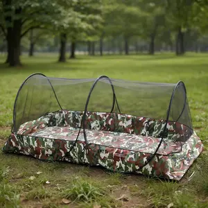 Pop Up Mosquito Tent 2-Person Large Portable Foldable Pop-up Screen Tent Mosquito Camping Net Tent for Double Persons Camping Hiking Outdoor Installation-Free