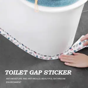 3 Counts Caulk Tape, Magic Peel & Stick Selfadhesive Caulk Tape Strip, Caulk Tapen, Tollet Tape for Bottom of Tollet for Bathroom Gap Sealing，random pattern