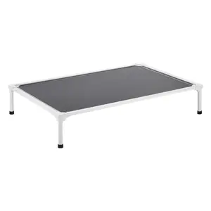 Elevated Dog Bed For Large Dogs - Portable Raised Dog Cot With Teslin Mesh, Breathable, Sturdy Steel Frame, Removable Waterproof Cover, Easy Assembly, Machine Washable, Non-Slip Feet, Suitable For Indoor And Outdoor Use, XL