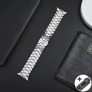 Stainless Steel Watch Band (Band Only), Smartwatch Strap, Smart Watch Replacement Band, Wearable Accessories Compatible with Apple Watch Series