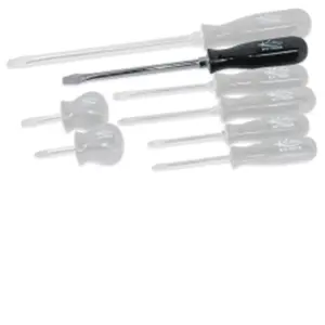 K Tool International  Screwdriver Slotted 6In. Black