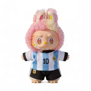 Messi Argentina No.10 Soccer Jersey for labubu 17cm (NO DOLL)