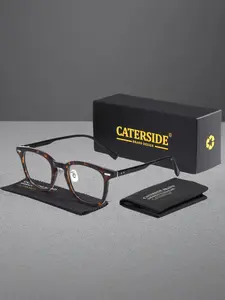 Caterside Tr90 Ultra-Light Light Blocking Glasses, Minimalist Design, Unisex Fashion Eyewear for Business Office Travel Street Style