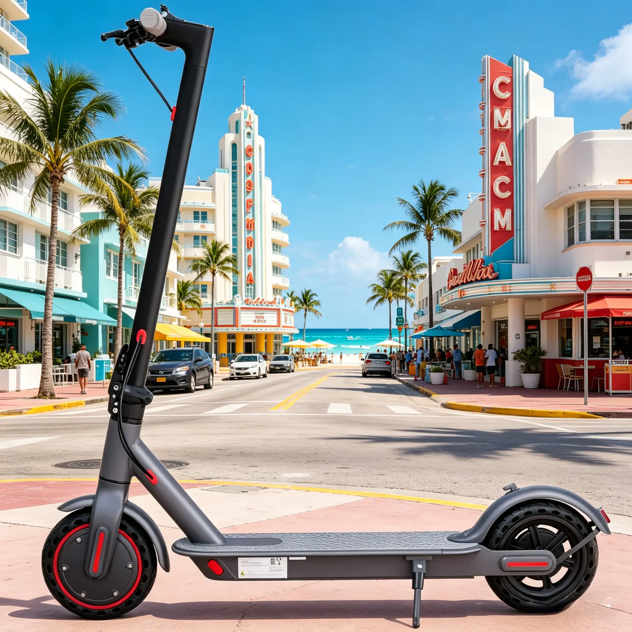 ladped Electric Scooter - 8.5 Solid Tires, 350W Motor Up to 16 Miles of Range and 19 MPH Portable Folding Commuter Scooter with and App E-Scooter 3 Speed modes school scooters.SummerWins,Father's Day Gife
