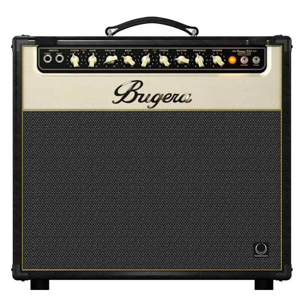 Bugera V55 INFINIUM 55W Vintage 2-Channel Tube Combo with Tube Life Multiplier, 12" Turbosound Speaker and Reverb