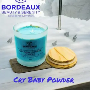 Cry Baby Powder Candle with Scent Booster - Handmade by Bodied by Stephany - B.B.S Collection - Home Decor - Ornaments Aroma