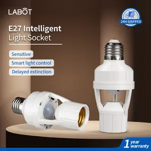 Smart Radar Sensor Light Socket E27 Screw Base Infrared Body Automatic Switch Sound Control Lamp Head, Hallway Lighting Solution