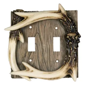Electrical Cover Plate Double Switch-Antler