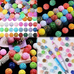 Serena--P30-16mm/ 20mm Mix Colors Glitter Beads 2~4pcs per bag