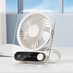 USB Rechargeable Desktop Fan, Mini Type-C Powerful Turbo Fan with Aromatherapy Function, Portable Fan for Office, Student Dormitory, Bedroom