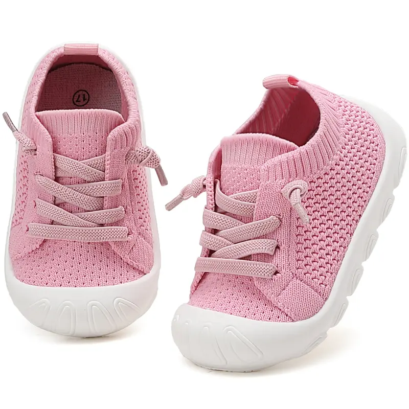 2026 New Unisex Prewalker Toddler Athletic Shoes - 12-18 Months, Baby Walking Shoes, Drawstring, Lightweight, Breathable, Slip-On, Pull Tab Fit, Removable Insole, Grip EVA Sole, All Seasons, Daily Wear