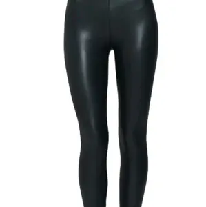 High Waist Faux Leather Leggings Pants ( Black / Midnight Blue )  Small -Medium -Large