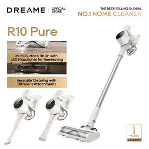 DREAME R10 Pure Cordless Vacuum Cleaner, Stick Vacuum Cleaner for Home, 120AW Powerful Suction, Anti-Tangle, LED Headlights, Up to 60 Mins Runtime, Lightweight for Carpet, Hard Floor, Pet Hair