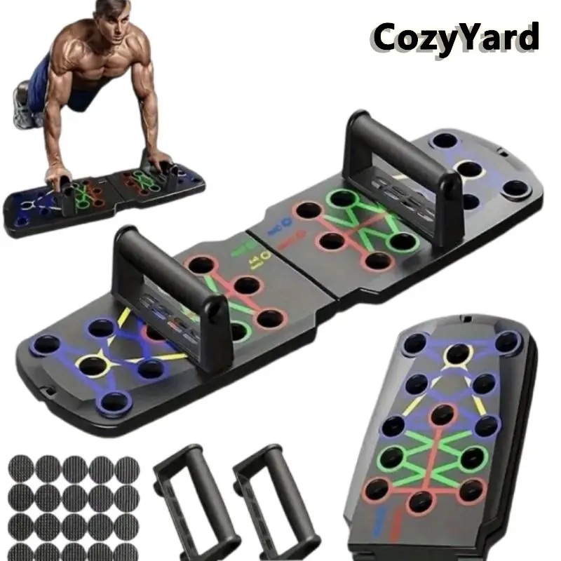 [Dealsforyoudays] Push Up Bar with Non-slip Sticker, 1 Sets Home Fitness Equipment for Chest and Abdominal Muscle Training, Push Up Board, Gym Equipment & TikTokShopSummerTurnUp