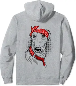 Greyhound Owner Gift - Greyhound Dog Bandana Pullover Hoodie - Lorenzoc Shop 40B08P7L7CQM