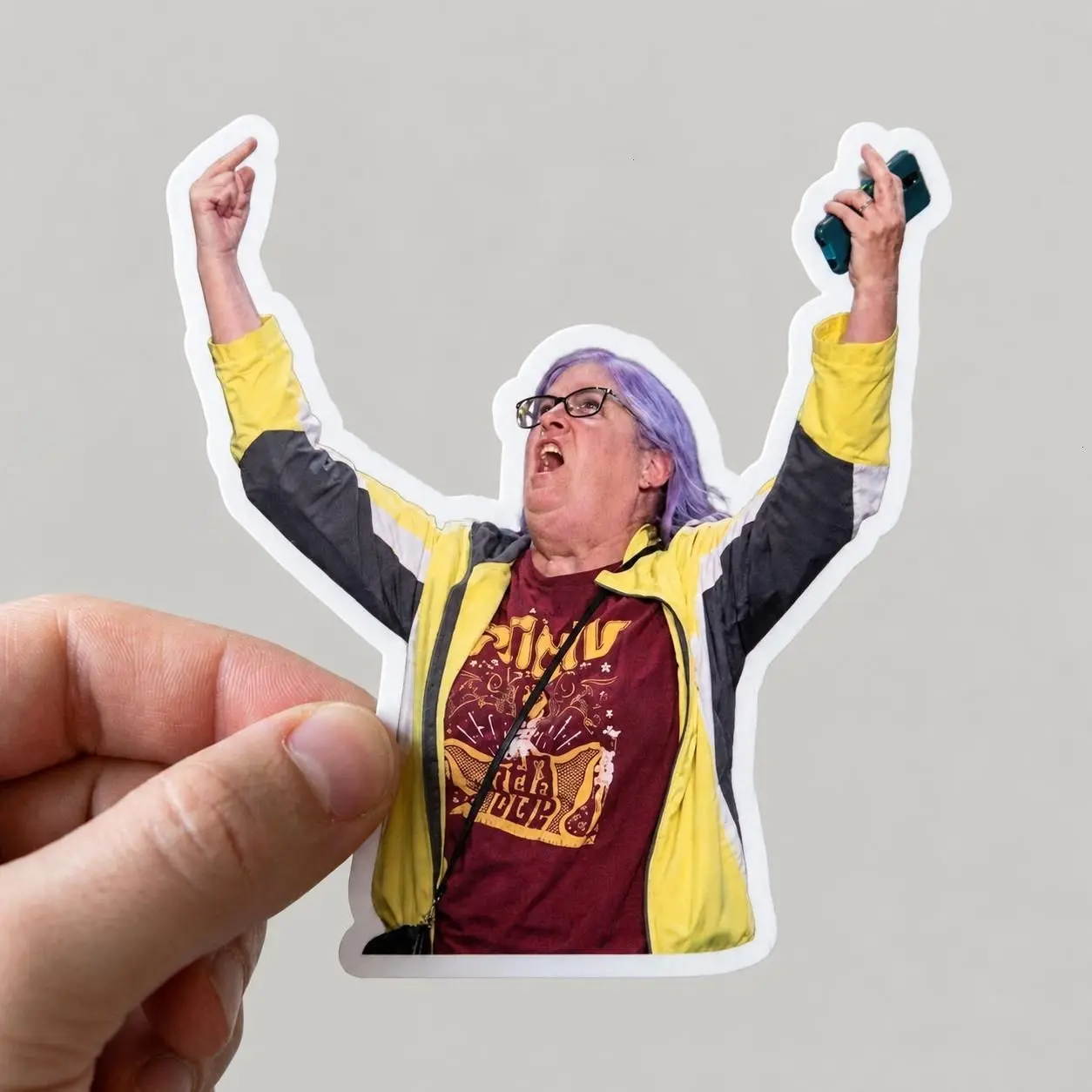 Aunt Sue Middler Finger Sticker
