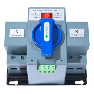 110V 2P 63A Dual Power Automatic Transfer Switch 50HZ/60HZ Dual Power Generator Changeover Switch