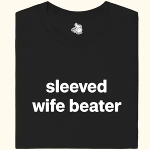 sleeved wife beater Tee