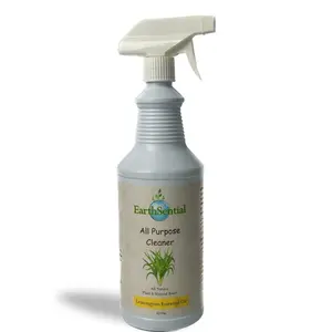 EarthSential Lemongrass All Purpose Cleaner 32oz Spray - All Natural Non-toxic Multi-Surface Cleaner with Lemongrass Essential Oil