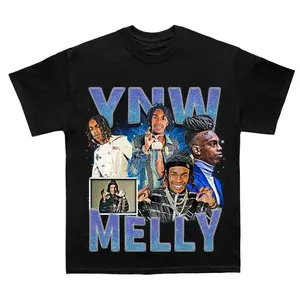 YNW Melly Vintage Rap Graphic T Shirt HY1265