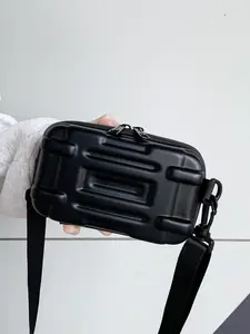 Unisex Crossbody Bag Original Trendy Box Design, Durable Hard Shell Small Shoulder Bag, Versatile Summer Accessory