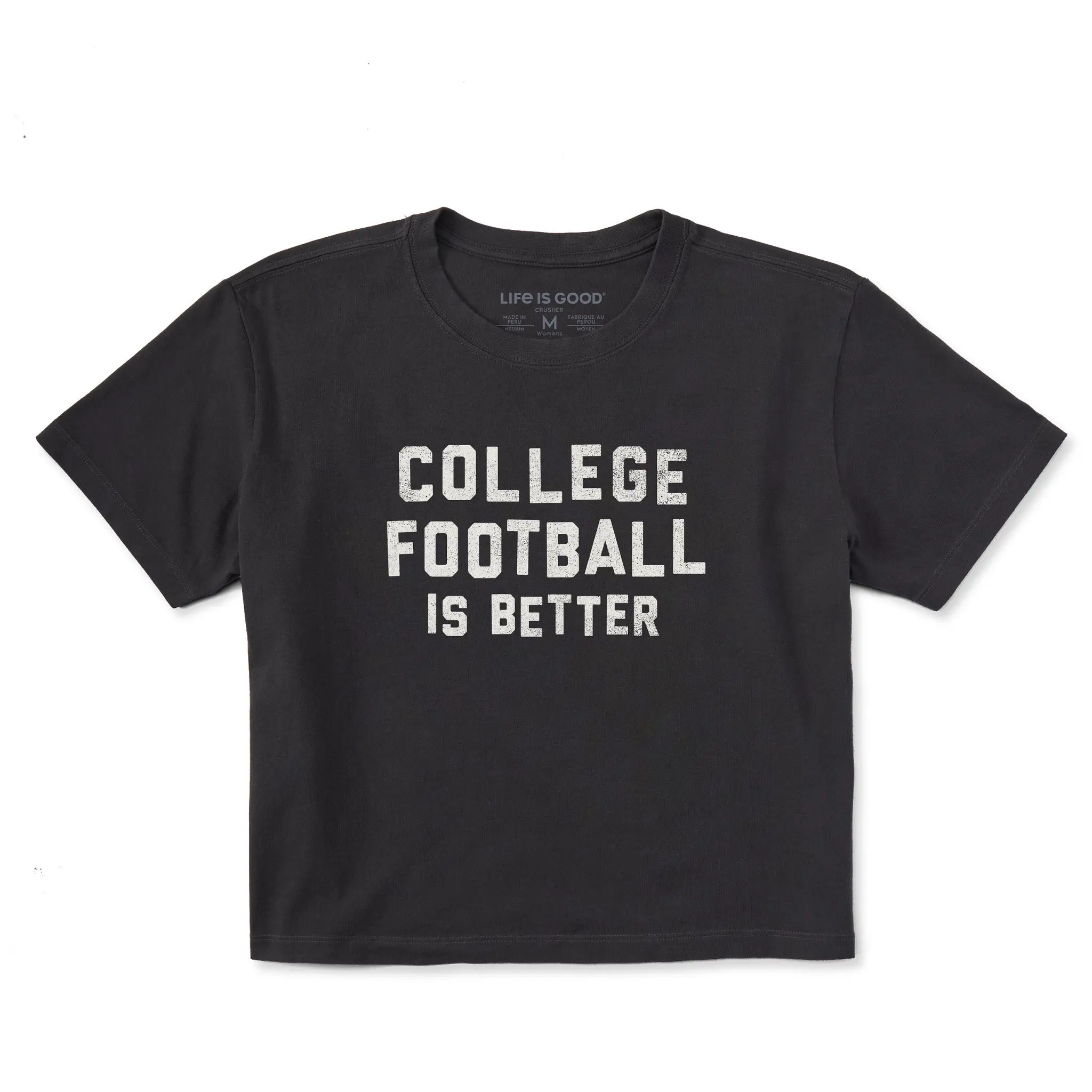 Women's College Football is Better Short Sleeve Crusher Boxy Tee