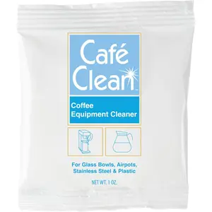 Coffee Equipment Cleaner, All-Purpose Brewing Equipment, Espresso, Coffee Maker Cleaner, Cafe Clean Removes Oil, Stain Buildup, from Glass, Plastic & Stainless Steel - 1 Oz. (48 Count)