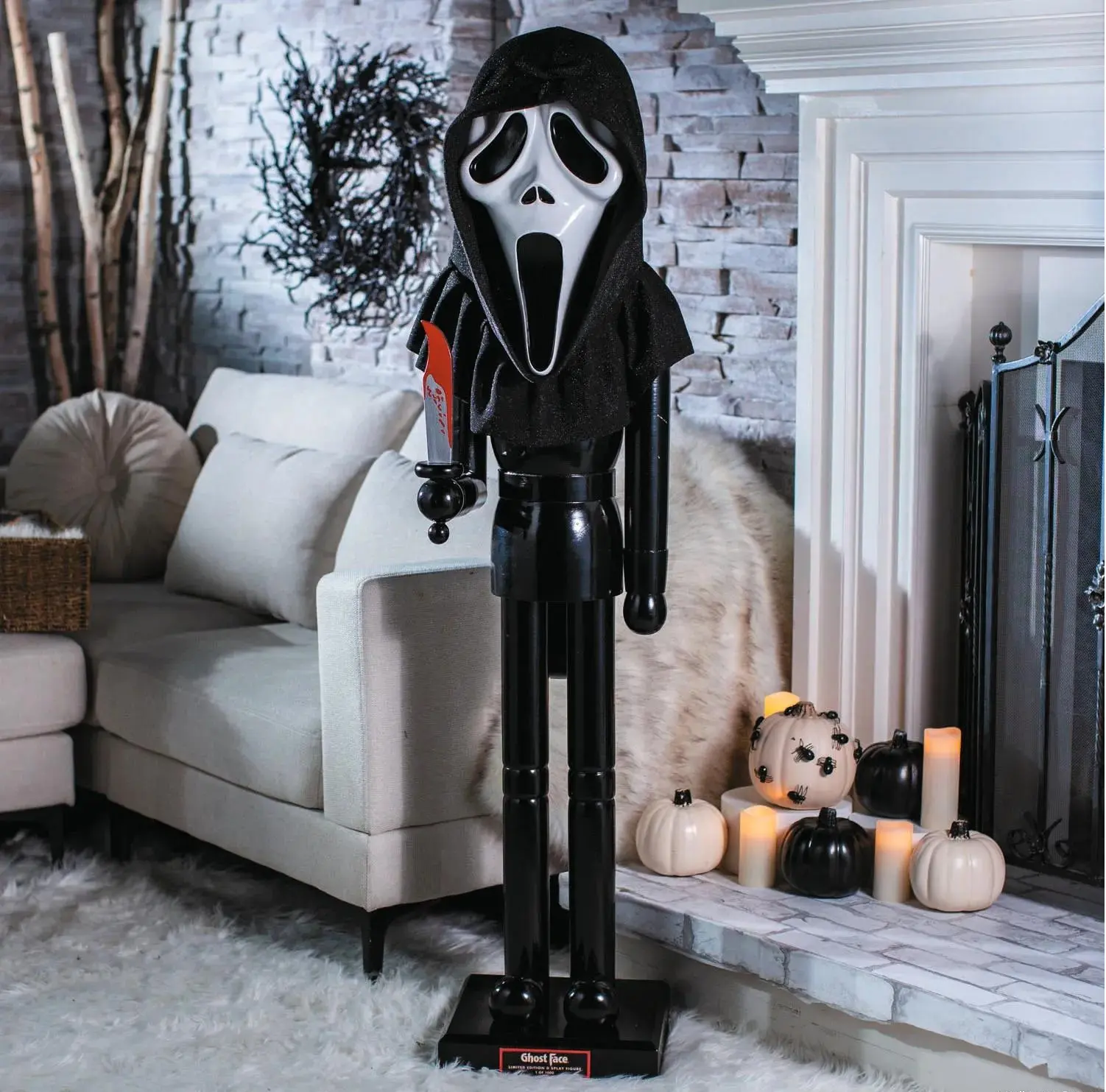 5 Ft Ghost Face Nutcracker Limited Edition Collectible Halloween Decor