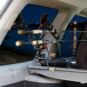 8pcs Heavy Duty Suction Cup Fishing Rod Holder, Vehicle Fishing Pole Storage Rack