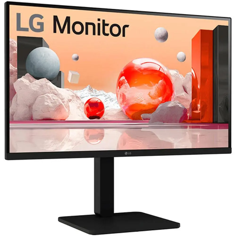 LG 27BA450-B 27in Full HD LCD Computer Monitor, 100 Hz Refresh Rate, Compact Base, Minimizes Desktop Clutter for Business Environments