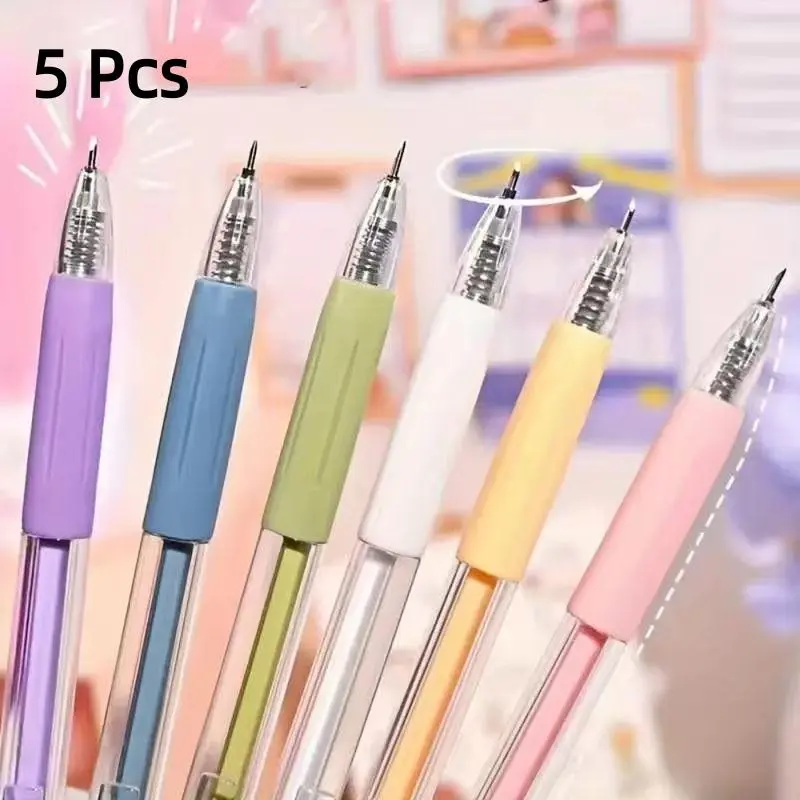 5 Pack Retractable Craft Knife Pens, Precision Paper Cutting Tool, Office Cutting Supply, Office Gadgets, Paper Cutters, Ideal for DIY Projects, Scrapbooks, Envelopes, Durable Plastic, Press Blade