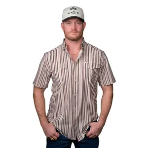 Ferrell Men's The Wyatt Brown Short Sleeve Snap Shirt