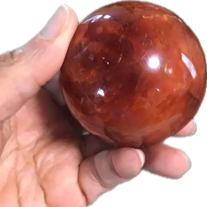 Fire Core Activation Sphere | Confidence & Energy Crystal - Deep Red-Orange Tones for Strength Drive & Grounded Energy Boost Motivation crystals energy protection rock shop