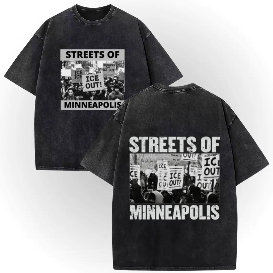 ✊🏾 Anti ICE ICE OUT Graphic Tee |   100% Cotton Double-Sided Vintage Washed STREETS OF MINNEAPOLIS Tshirts, Chinga La Migra ! # AbolishIce # IceOut # HumanRights # 100CottonTee # DoubleSidedTee # NoOneIsIllegal # TikTokMadeMeBuyIt # TikTokShop