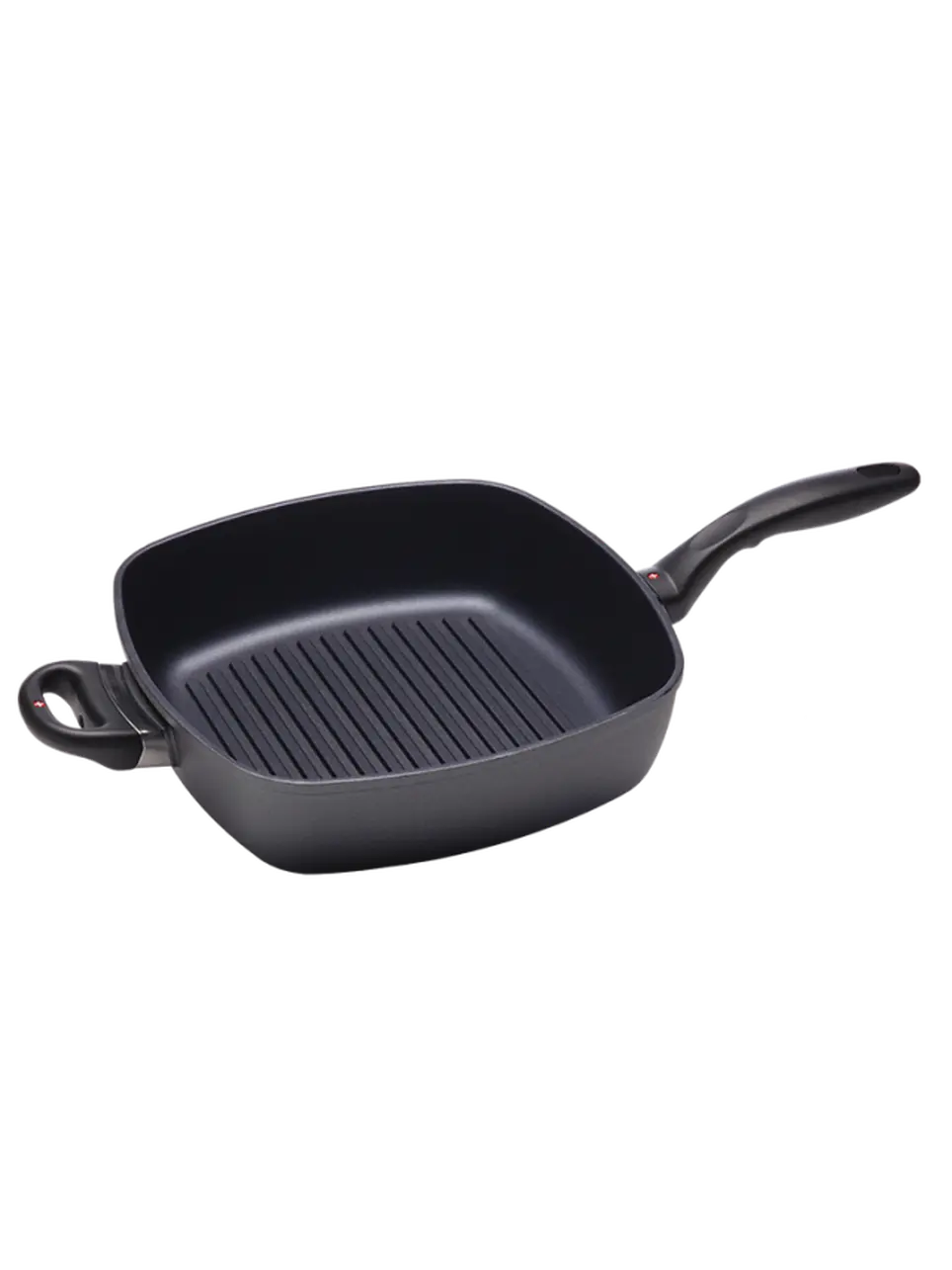 Swiss Diamond 66281i 11x11 in Aluminium Deep Square Grill Pan Cookware - 5L, High Walls, Oven-Safe Up to 500°F, Induction-Compatible, Swiss Diamond Nonstick HD Coating, Dishwasher-Safe, Stove