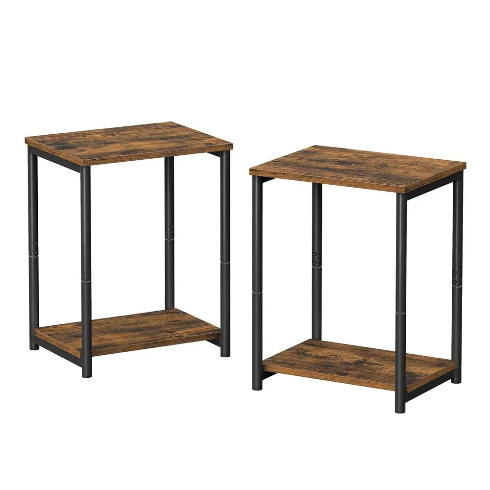 VASAGLE Side Tables Set of 2, Small End Table, Nightstand for Living Room, Bedroom, Office, Bathroom