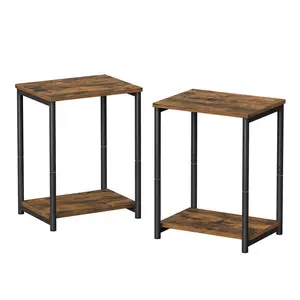 VASAGLE Side Tables Set of 2, Small End Table, Nightstand for Living Room, Bedroom, Office, Bathroom